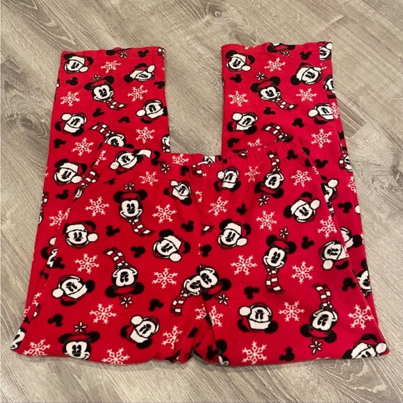 {SOLD}Disney Mickey and Minnie Mouse Christmas pajama pj pants - Picture 4 of 5